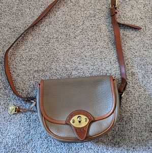 Vintage Dooney & Bourke Calvary Trooper Messenger Leather Shoulder Crossbody Bag
